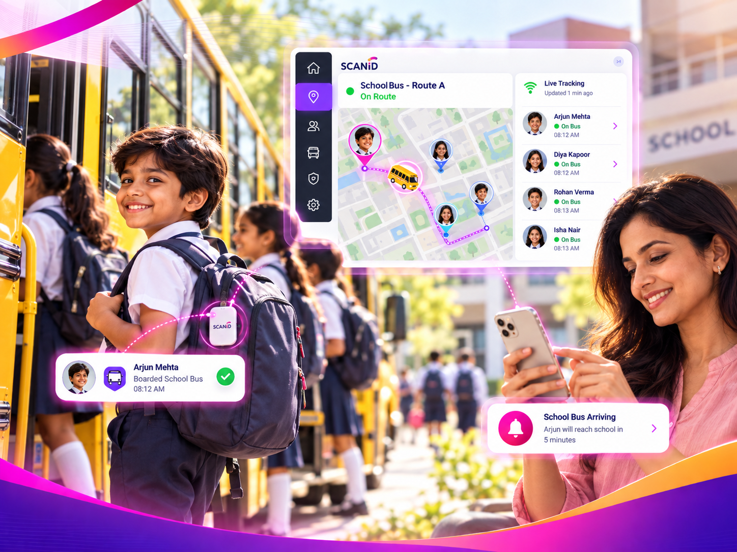 SCANiD education technology consultation with school administrators and smart campus dashboard
