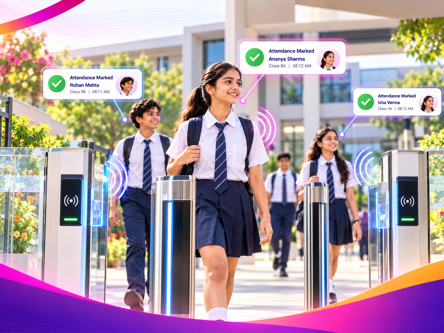 Classroom attendance automatically marked through SCANiD RFID