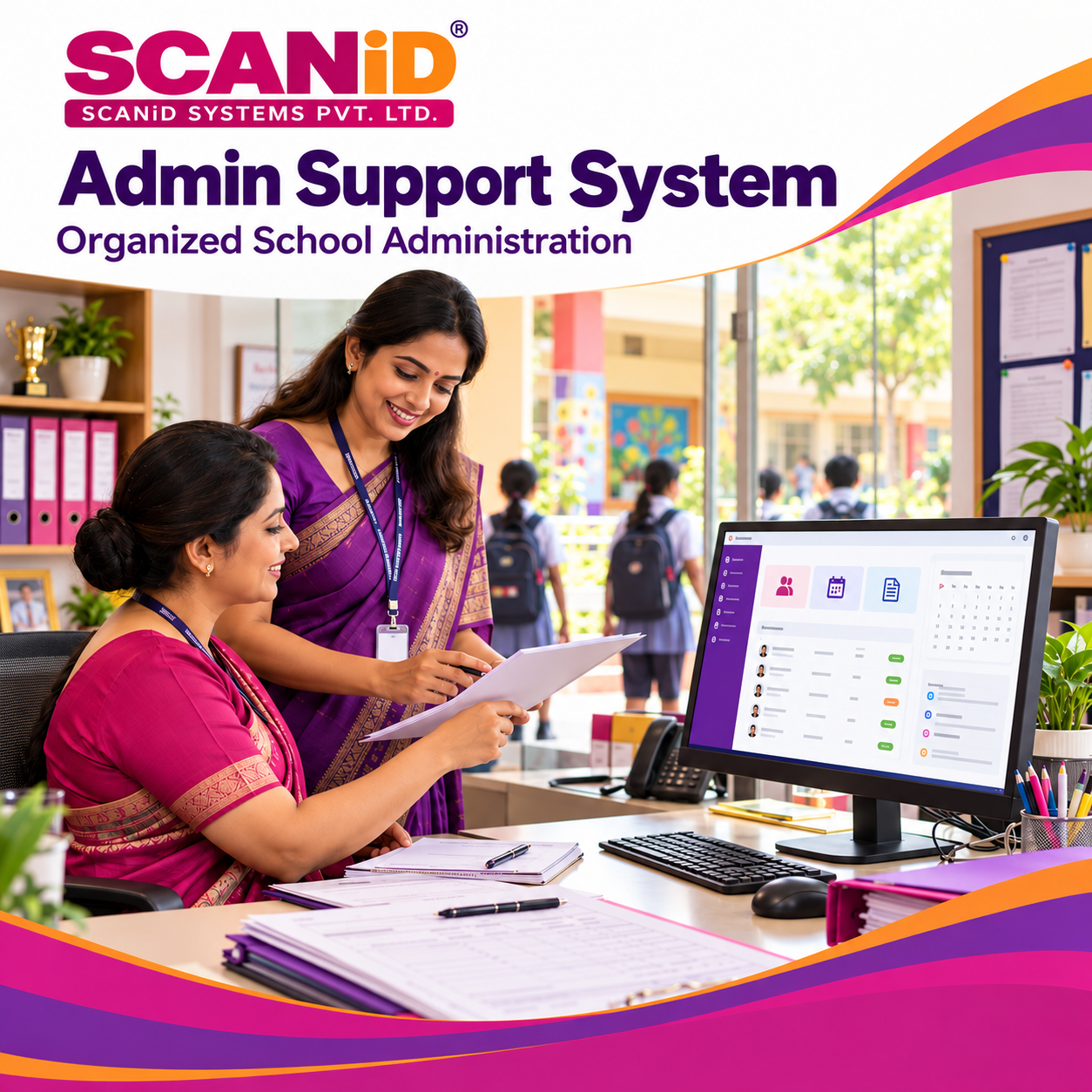 SCANiD Admin Support System for organized school administration