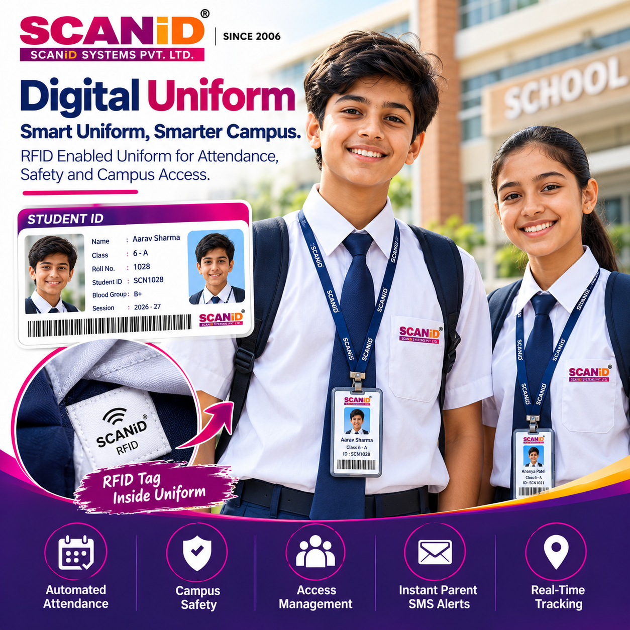 SCANiD RFID-enabled Digital Uniform for students