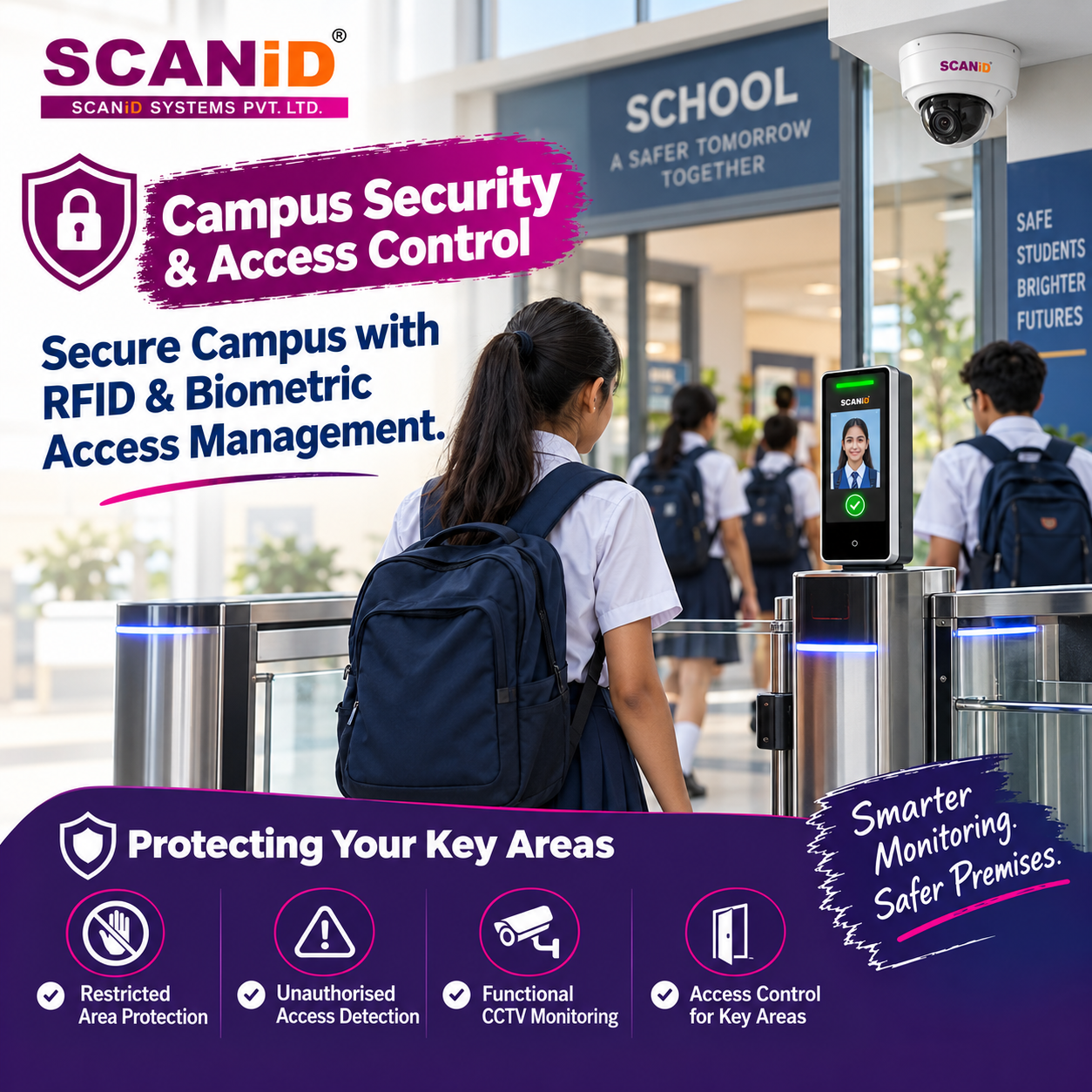 SCANiD automatic RFID campus security and access control